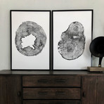 Set of Two, Oak and Hemlock