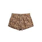 Earth Dancers Printed Swim Shorts // Brown (S)