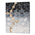 Soft Blue Gradient Cubes (48"W x 54"H x 1.5"D)