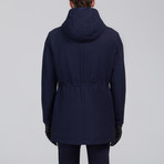 Major Modern Fit Lightweight Down Jacket // Navy Melange (2XL)