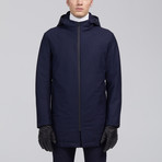 Major Modern Fit Lightweight Down Jacket // Navy Melange (2XL)