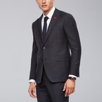 Winslo Slim Fit Wool Suit // Navy Plaid (US: 42R)