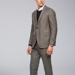 Winslo Slim Fit Wool Suit // Black + Gray Houndstooth (US: 44R)