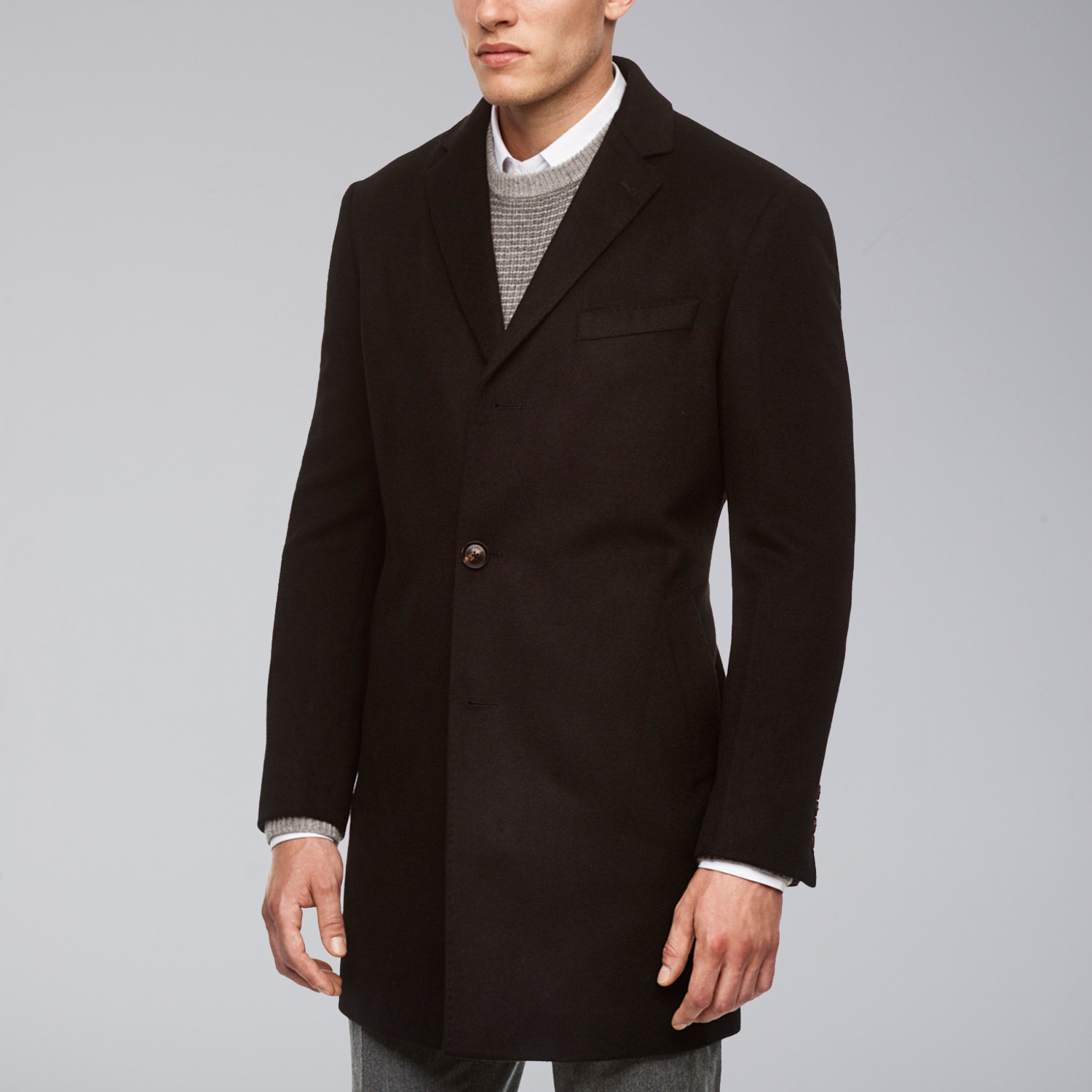 St-Paul Wool + Cashmere Heritage Overcoat // Navy (US: 48R) - Cardinal ...