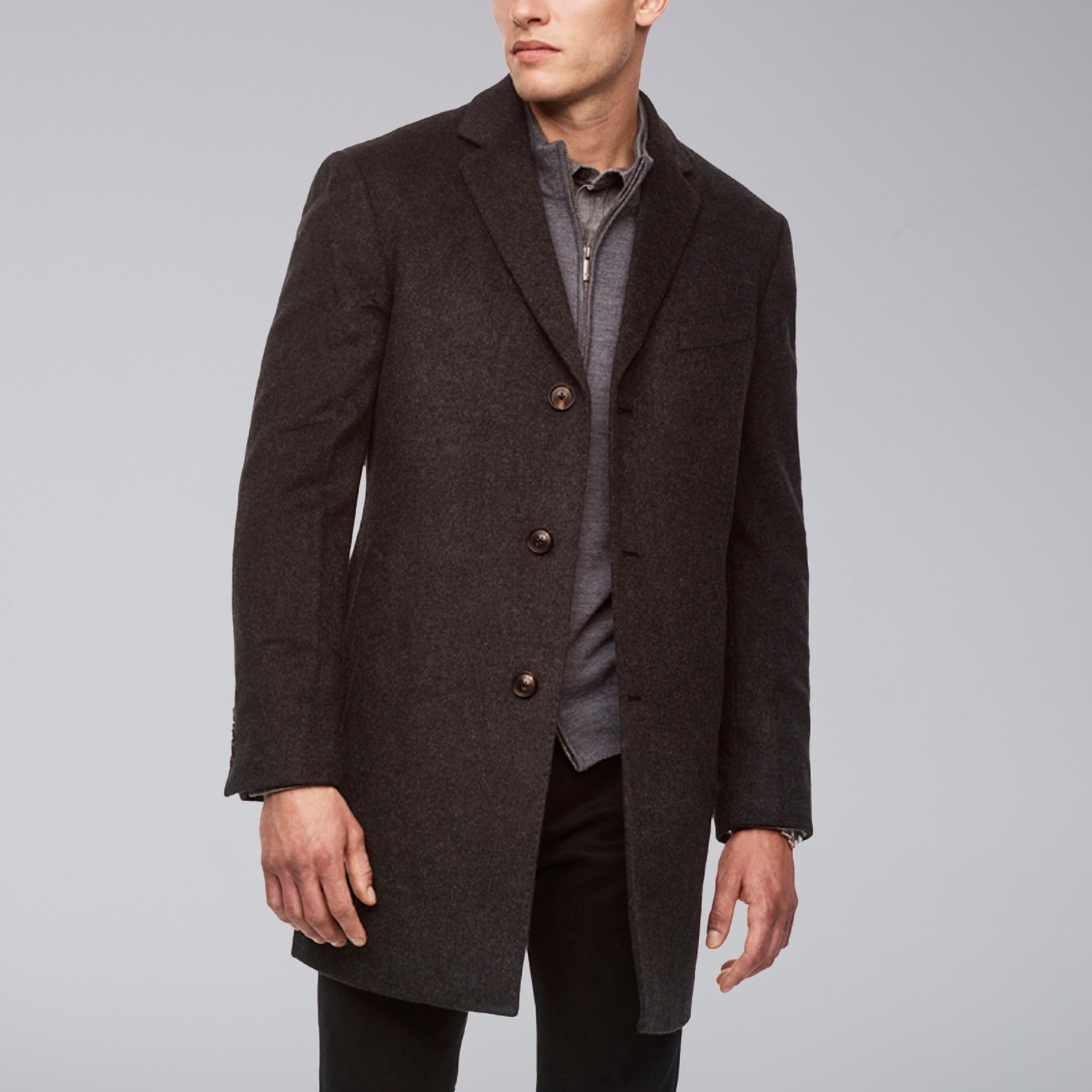 St-Paul Wool + Cashmere Heritage Overcoat // Slate Gray (US: 38R ...