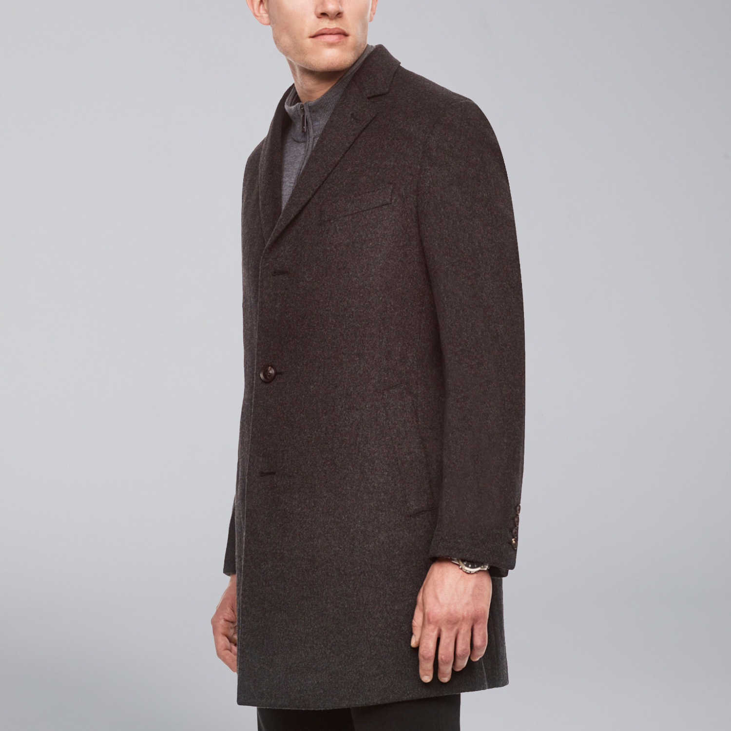 St-Paul Wool + Cashmere Heritage Overcoat // Slate Gray (US: 38R ...