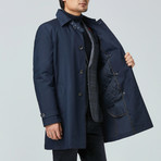 Vance Raincoat // Navy (US: 40R)