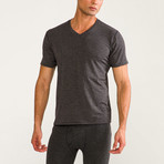 Finley Short Sleeve Thermal Base Layer Top // Anthracite (M)