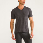 Finley Short Sleeve Thermal Base Layer Top // Anthracite (XS)