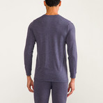 Phoenix Long Sleeve Thermal Base Layer Top // Navy (2XL)