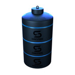 ShakeSphere Stackable Storage Set // Set of 3 // 3oz Each // Cyan Blue
