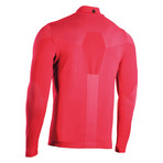 Iron-Ic // Long Sleeve Half Zip Sweater // Rosso (S)
