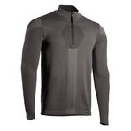 Iron-Ic // Long Sleeve Half Zip Sweater // Anthracite (XL)