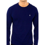 Long-Sleeve Crew Neck Shirt // Navy Blue (XL)