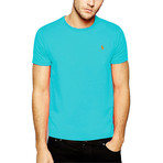 Crew Neck T-Shirt // Turquoise (L)