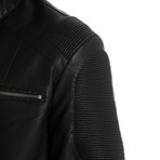 Justin Vegan Leather Jacket // Black (2XL)