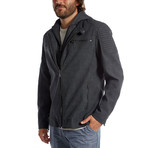 Chandler Vegan Leather Moto Jacket // Black (M)