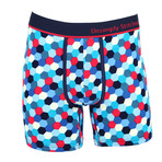 Honeycomb Boxer Brief // Red + White + Blue (L)