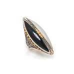 Konstantino Thetis Sterling Silver + White Agate Ring // Ring Size 7 // Store Display