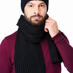 Walsh Wool Hat + Scarf Set (Cappuccino)