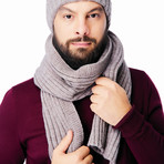 Walsh Wool Hat + Scarf Set (Cappuccino)