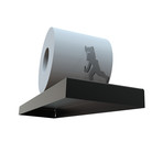 Sisyphus // Toilet Paper Shelf (Black)