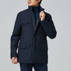Marlowe Wool Car Coat // Navy (US: 40R)