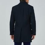LeClaire Slim Fit Wool + Cashmere Overcoat // Navy (US: 38R)