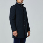 LeClaire Slim Fit Wool + Cashmere Overcoat // Navy (US: 38R)