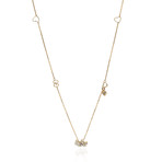 Gucci Flora 18k Yellow Gold Diamond + Mother Of Pearl Necklace // Store Display