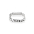 Gucci // Bridal 18k White Gold Diamond Ring // Ring Size 3.75 // Store Display