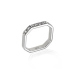 Gucci // Bridal 18k White Gold Diamond Ring // Ring Size 3.75 // Store Display