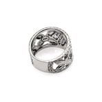 John Hardy Sterling Silver Diamond Kawung Ring // Ring Size 7 // Store Display