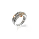 Damiani 18k Two-Tone Gold Diamond Ring // Ring Size: 6 // Store Display