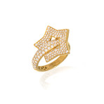 Pasquale Bruni Make Love 18k Yellow Gold Diamond Ring I // Store Display