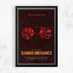 Django Unchained Collage (11"W x 17"H)