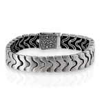Wave Bracelet // Silver (8")