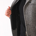 Borah Coat // Diagonal Gray (Medium)