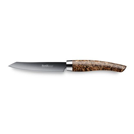 Nesmuk JANUS // Paring Knife 90 Karelian Birch Burl