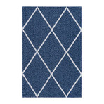 Unique Loom Diamond Decatur Rug // Navy Blue (26" x 36")