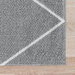 Unique Loom Diamond Decatur Rug // Dark Gray (26" x 36")