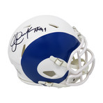 Eric Dickerson // Signed Riddell Mini Helmet // Los Angeles Rams // AMP Alternate // w/ "HOF'99" Inscription