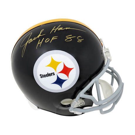 Jack Ham // Signed Riddell Throwback Replica Helmet // Pittsburgh Steelers // w/ "HOF'88" Inscription