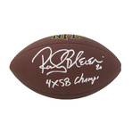 Rocky Bleier // Signed Wilson Full Size NFL Football // w/ "4x SB Champs" Inscription