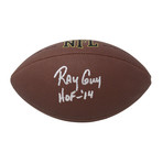 Ray Guy // Signed Wilson NFL Football // Full Size // w/ "HOF'14" Inscription