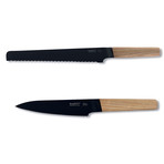 Ron 2-Piece Cutlery Set // Natural // Bread + Utility Knife