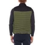 Half Dome Vest // Black + Olive Green (XL)