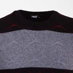 Chase Sweater // Black + Claret Red (2XL)