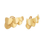 Une Ile D'or 18k Yellow Gold Earrings // New