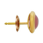 Belle Rives Rose Gold + Pink Quartz Stud Earring